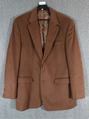 Polo Ralph Lauren Wool Cashmere Silk Sport Coat Blazer - Men's Size 42R - Brown